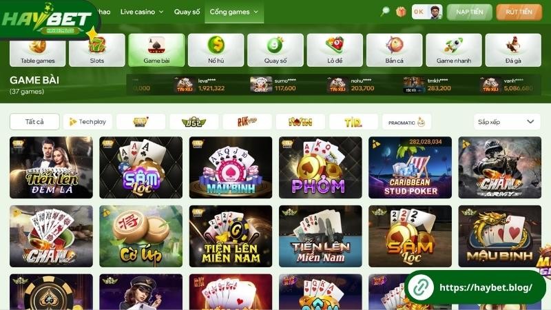 Game bài đổi thưởng online tại Haybet Game bài đổi thưởng online tại Haybet